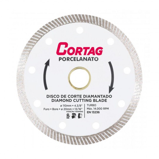 Disco de Corte 60863 Diamantado para Porcelanato - Cortag