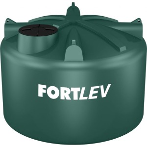 TANQUE C/ TAMPA | 10.000L | POLIETILENO BAIXO VERDE | FORTLEV