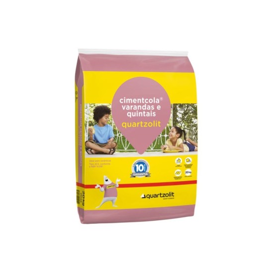ARGAMASSA VARANDAS E QUINTAIS | 20kg | QUARTZOLIT