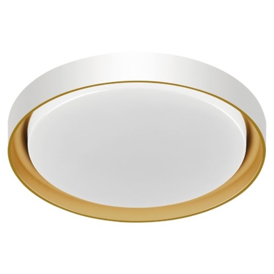 PLAFON LED SIENA | RED | 30w | 3000K-4000K-6000K | 1574 | BRANCO+DOURADO | HEVVY