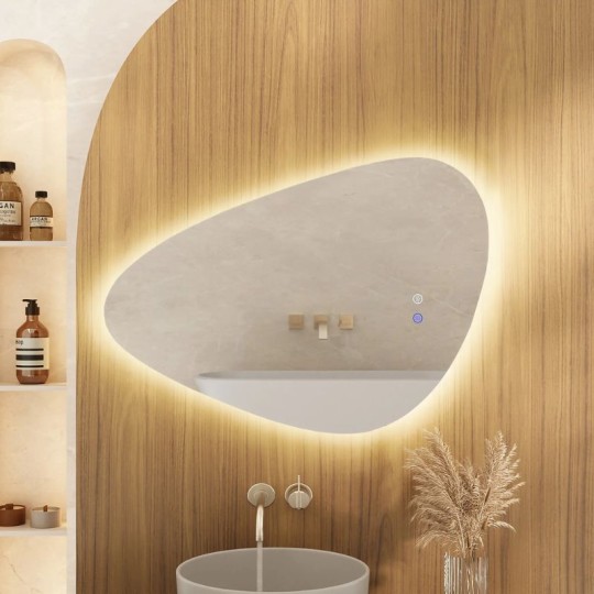 ESPELHO | ORGANICO ISIS LED | 3 CORES | 80x60 | FABRIBAM