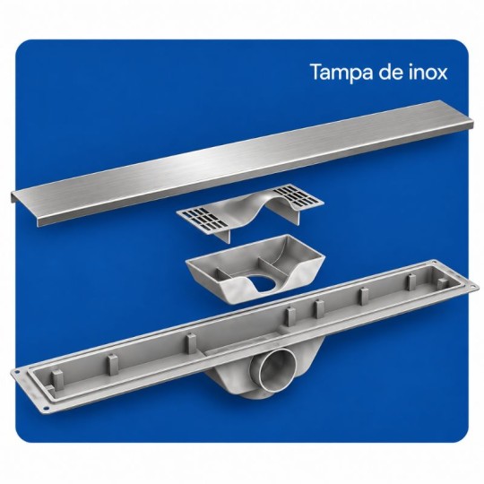 RALO VERSATA | BASE ABS | 60x8 | TAMPA INOX 304 | SELMETAL