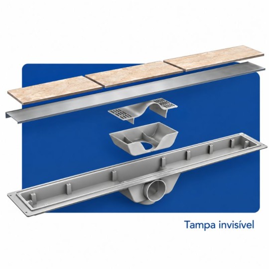 RALO VERSATA | BASE ABS | 70x8 | TAMPA INVISIVEL | SELMETAL