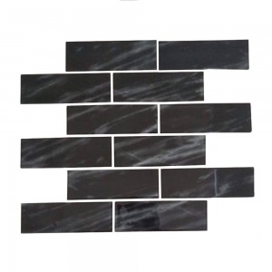 Pastilha Subway Marmo Black 29,5x37,5 - Glass Line