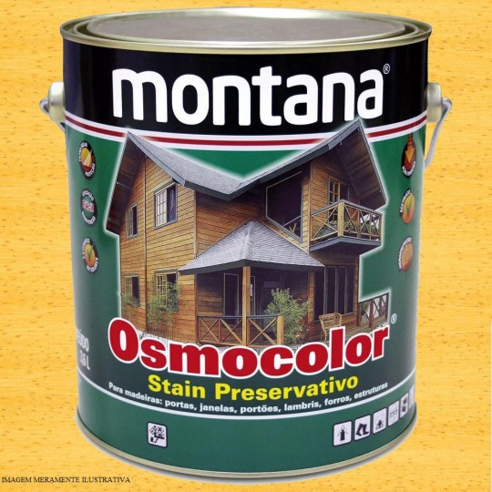 Stain Preservativo Osmocolor Natural Incolor  Acetinado 3,6 Litros Montana