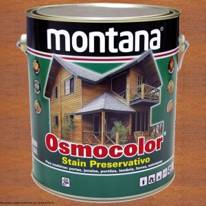 Stain Preservativo Osmocolor Imbuia Semitransparente Acetinado 3,6 Litros Montana