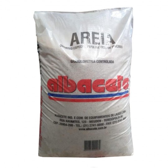 Areia de Quartzo Especial para Filtro 30kg  Albacete