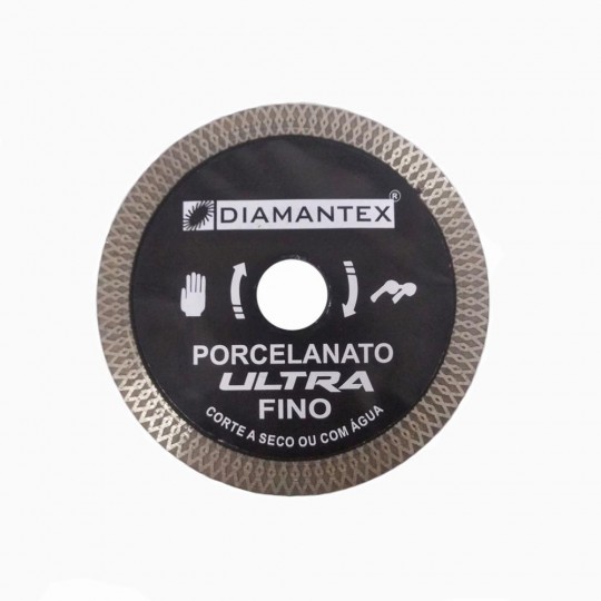 Disco P/ Porcelanato Ultra Fino Preto 110mm - Diamantex