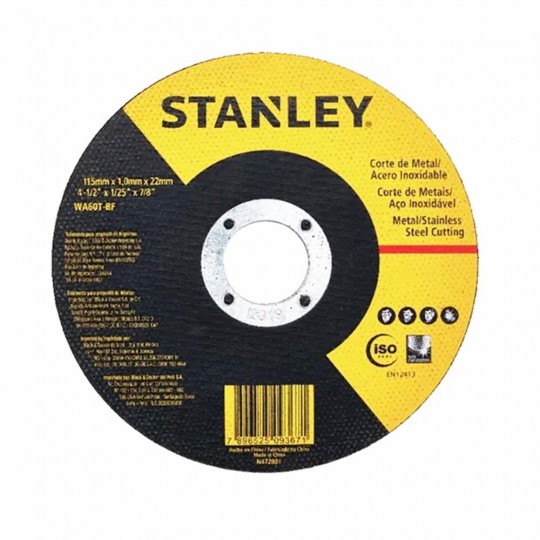 Disco P/Cortar Ferro 115x10x22mm - Stanley