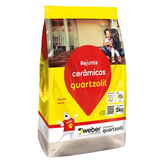 REJUNTE FLEXIVEL | 5kg | BRANCO | QUARTZOLIT