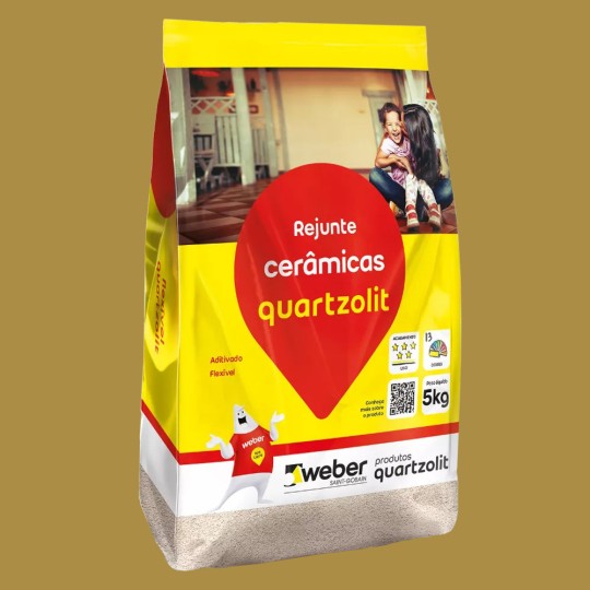 REJUNTE FLEXIVEL | 5kg | CARAMELO | QUARTZOLIT