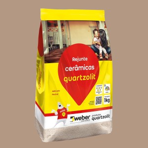 REJUNTE FLEXIVEL | 1kg | MARROM TABACO | QUARTZOLIT