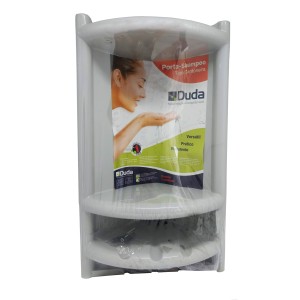 PORTA-SHAMPOO CANTO | CINZA CLARO | DUDA 78174