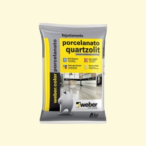REJUNTE PMG PARA PORCELANATO | 5kg | MARFIM | QUARTZOLIT