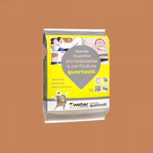 REJUNTE PMG PARA PORCELANATO | 1kg | MARROM CANELA| QUARTZOLIT