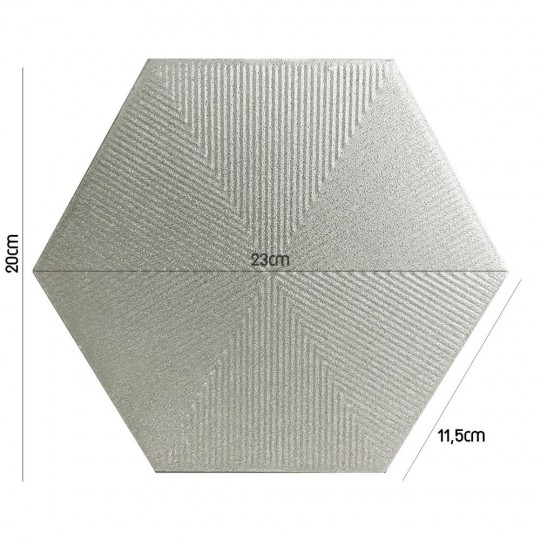 Revestimento Hexagonal Connect Grey 1.02m² V2 - Rosagrês