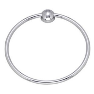 PORTA-TOALHA ROSTO ARGOLA | MONACO | CROMADO | DUDA