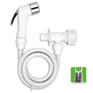 DUCHA HIGIENICA | BRANCO-CROMADO | DUDA