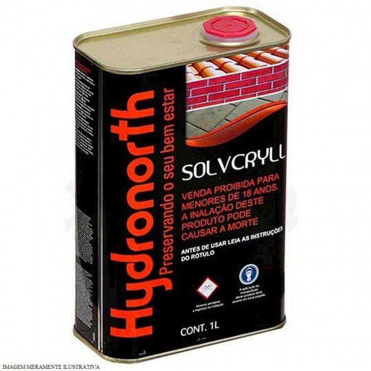 Solvente Acrílico Solvcryll 1 Litro Hydronorth