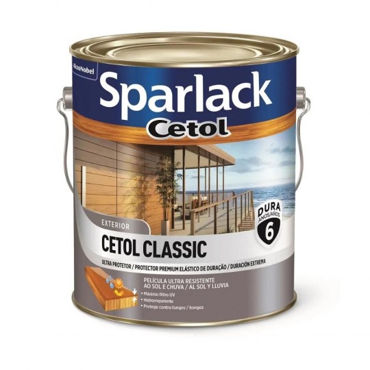 Verniz Impregnante Super Premium Sparlack  Cetol Acetinado 3.6 Litros Imbuia Coral/Sparlack